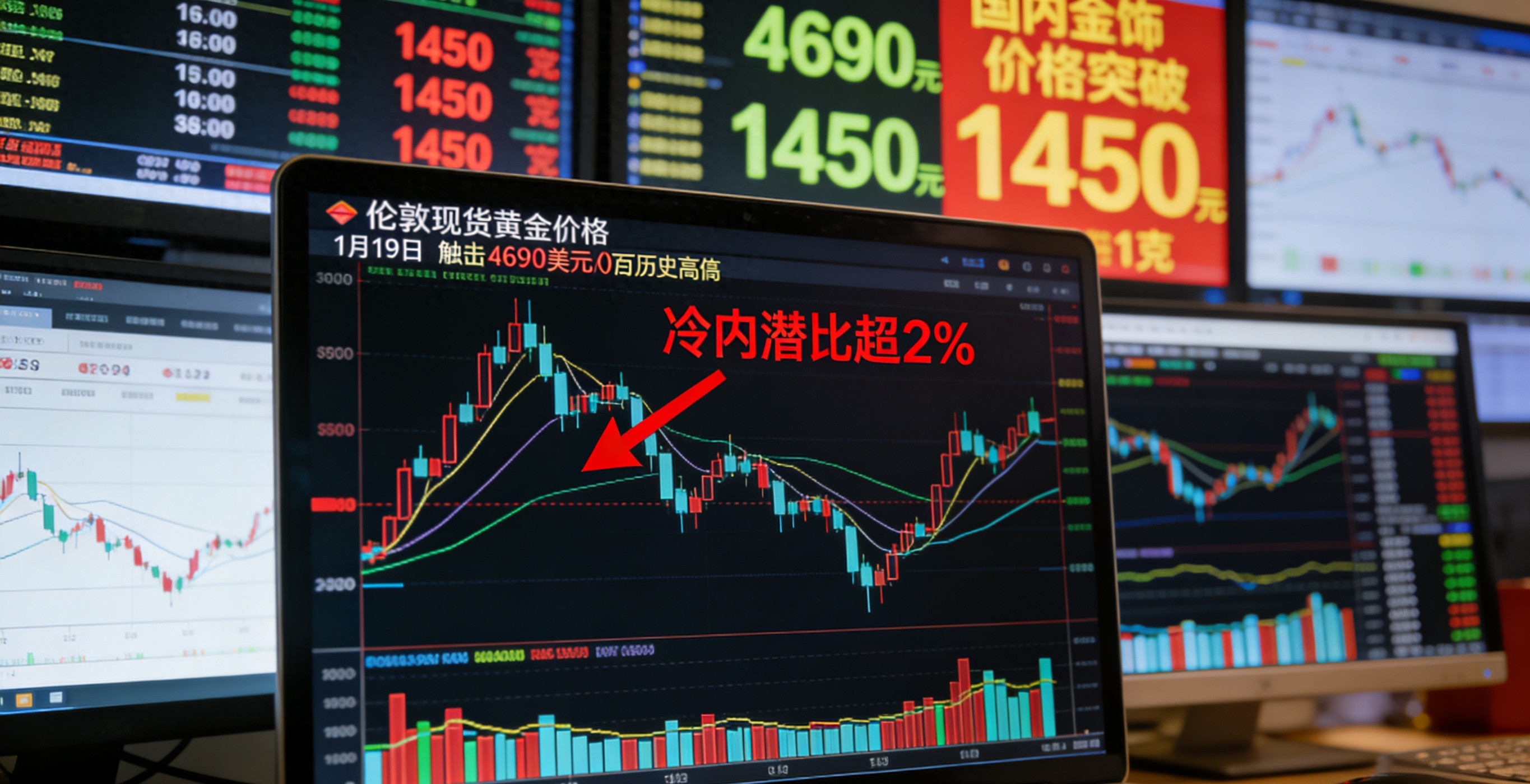 黄金高位震荡_地缘风险美元信用支撑金价_行情走势